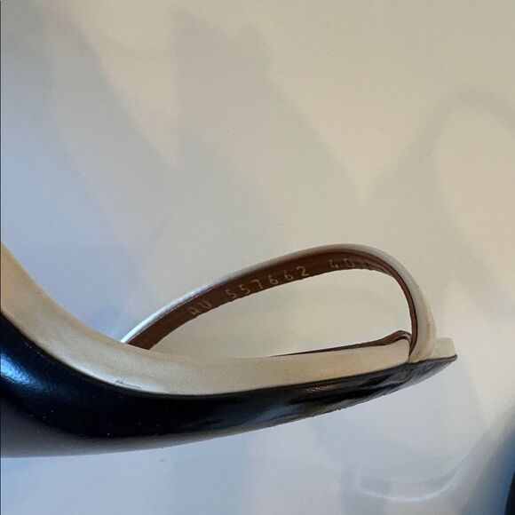 Saint Laurent Opyum YSL Logo Beige Gold High Heel Sandal Size EU 40 US 10 - Picture 8 of 11